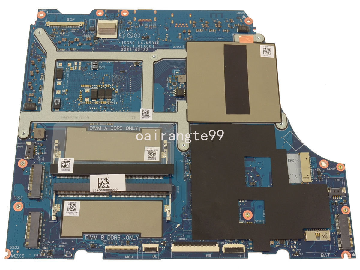 ハイパープラネット For Dell G16 7630 Motherboard 8WTHD 08WTHD W/ i7-13650HX CPU