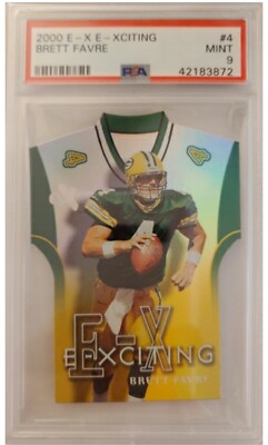 2000 Fleer E-x Brett Favre E-XCITING DIE CUT PSA 9 card POP 9