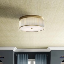 Ralph lauren Allen Small Round Flash Mount  light fitting ceiling new