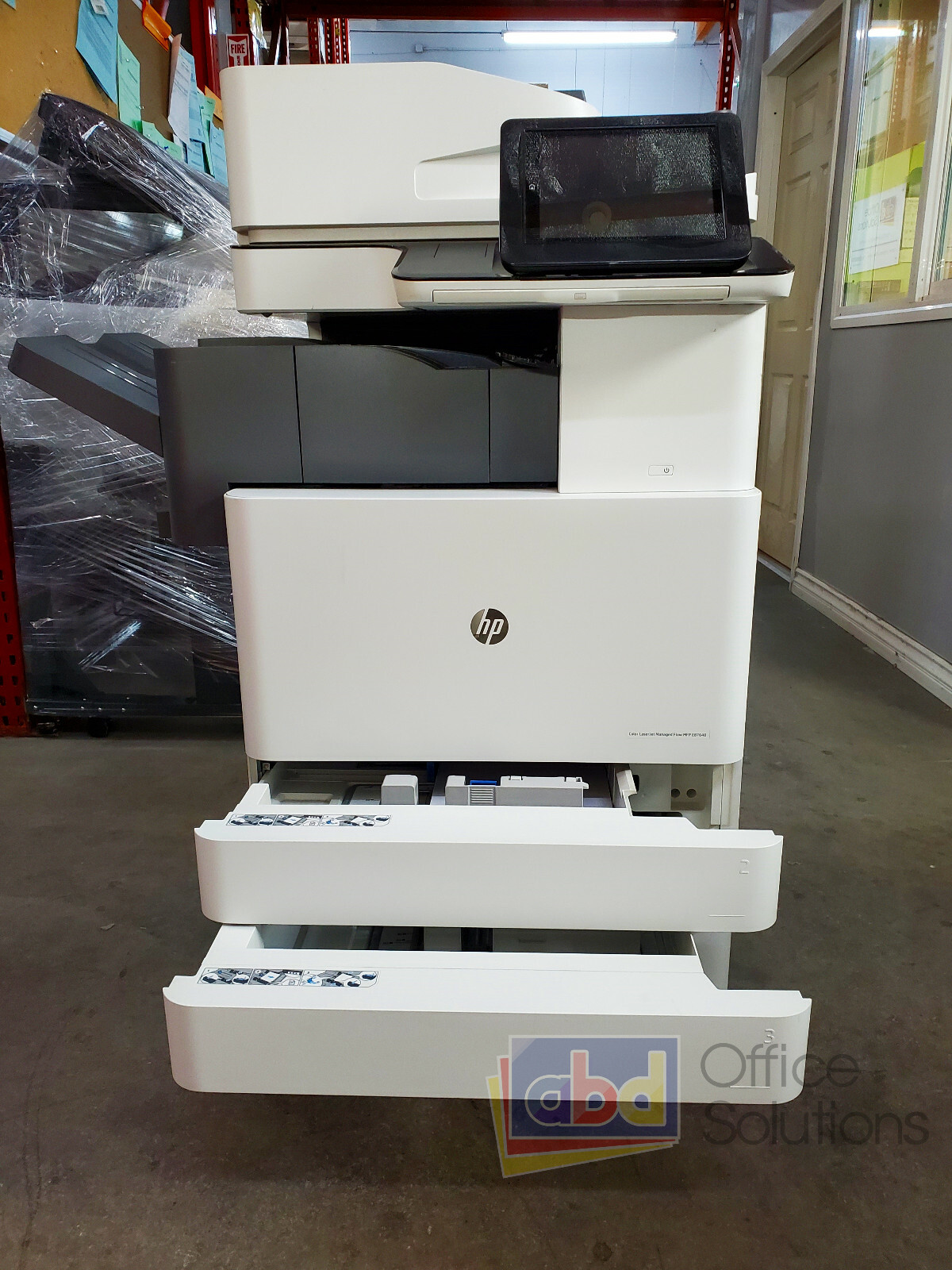 HP Color LaserJet Managed MFP E87640 A3 Printer Copier Scanner Finisher