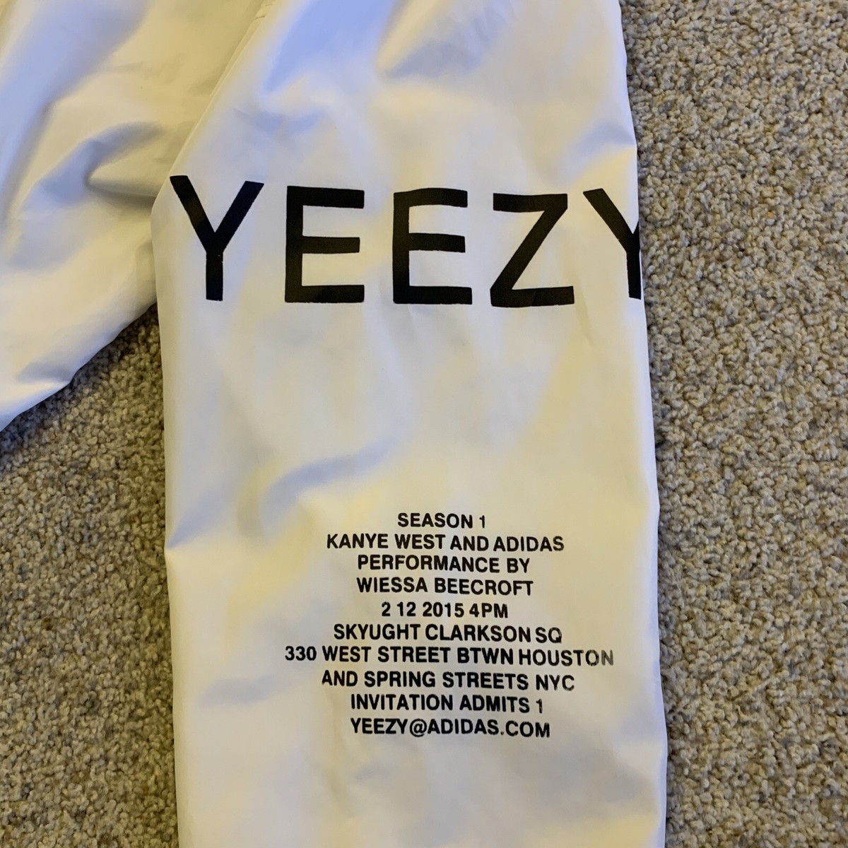YEEZUS - Adidas Tour Kanye West YEEZY Season 1 Hooded Light Jacket