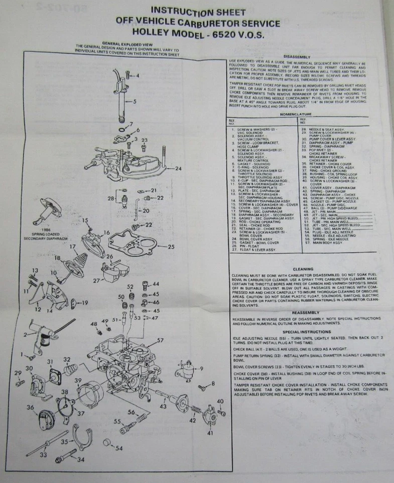 Kit Reparación Carburador Estándar 1432B NUEVO Foto 4 de 4