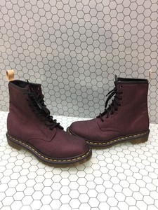 dr martens vegan burgundy