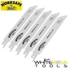 Image of Sealey Reciprocating Saw Blade 150mm 10tpi - Pack of 5 Worksafe