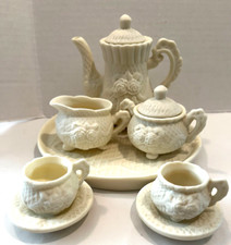 Miniature Tea Set Bisque