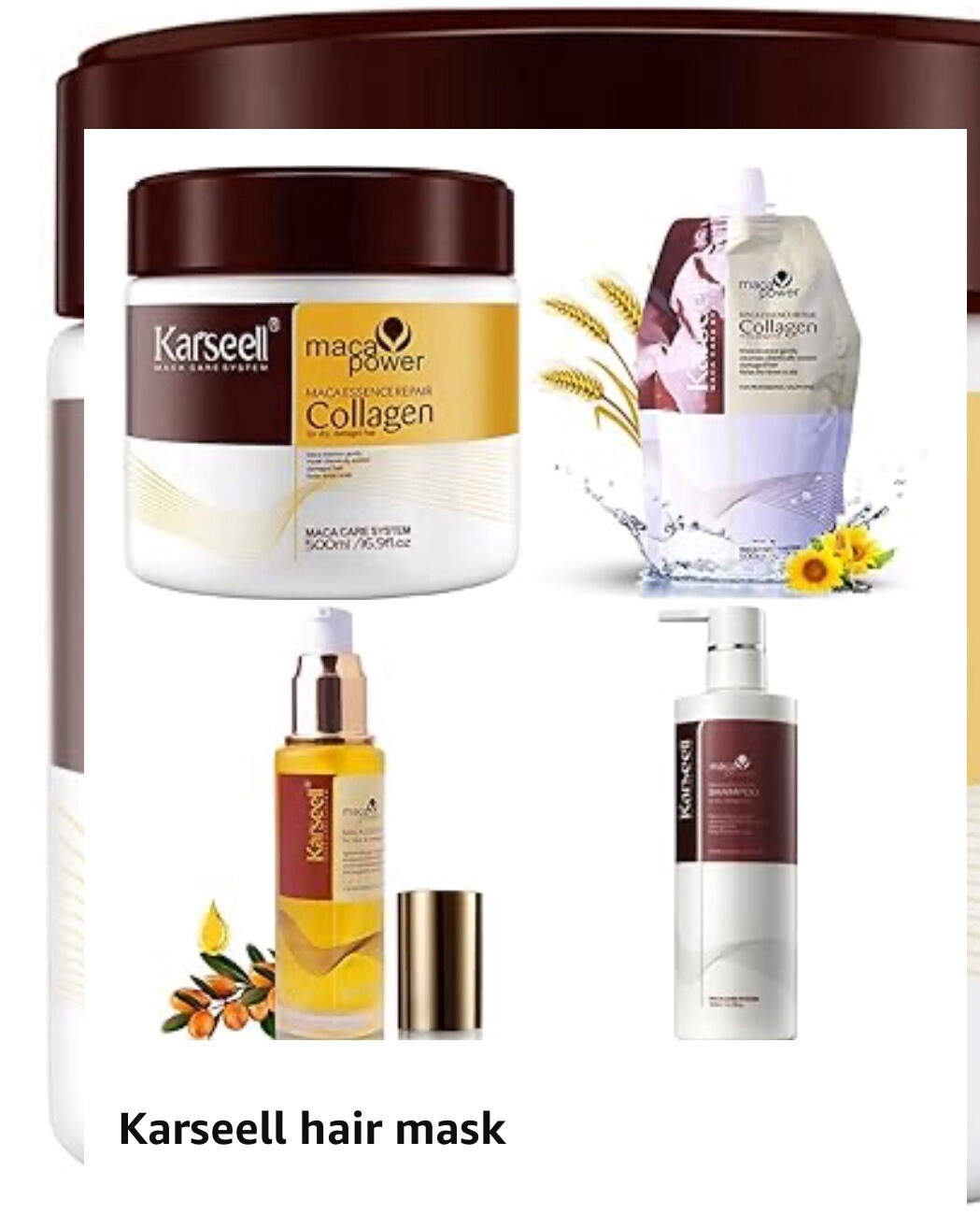 Original  Karseell Argan Oil  Herbal Extract  Deep Repair Smooth (500ml)