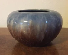 Antique Chinese Oxblood Flambe Glaze Sang de Boeuf Vase Brush Pot Coupe