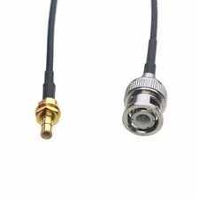 RF coaxial Cable BNC male to SMB plug nut bulkhead RG316 6"~10FT radio antenna