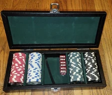 Premium Touch Poker Chip Set 100   Pieces Casino Quality for Texas Hold Em