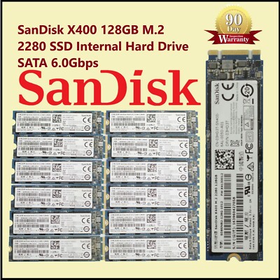 【10枚セット】SanDisk X400 M.2 2280 SSD 128GB SanDisk（サンディスク） 動作確認済品 SanDisk SSD X400 M.2 128GB