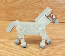 Genuine Mojang Steve's Horse Series 2 Grey Action Figure Collectible Toy READ