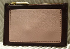 Fossil 'Shelby' Mini Zip Coin Purse In Fig, Leather, From Macy's