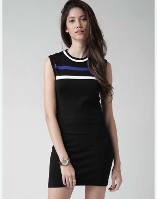 Forever 21 Black Jersey Dress in Juniors Size Medium 7/9 Women s Sz Small