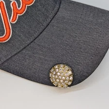 Unique, Custom Made Vintage Button Golf Ball Marker with Magnetic Hat Clip