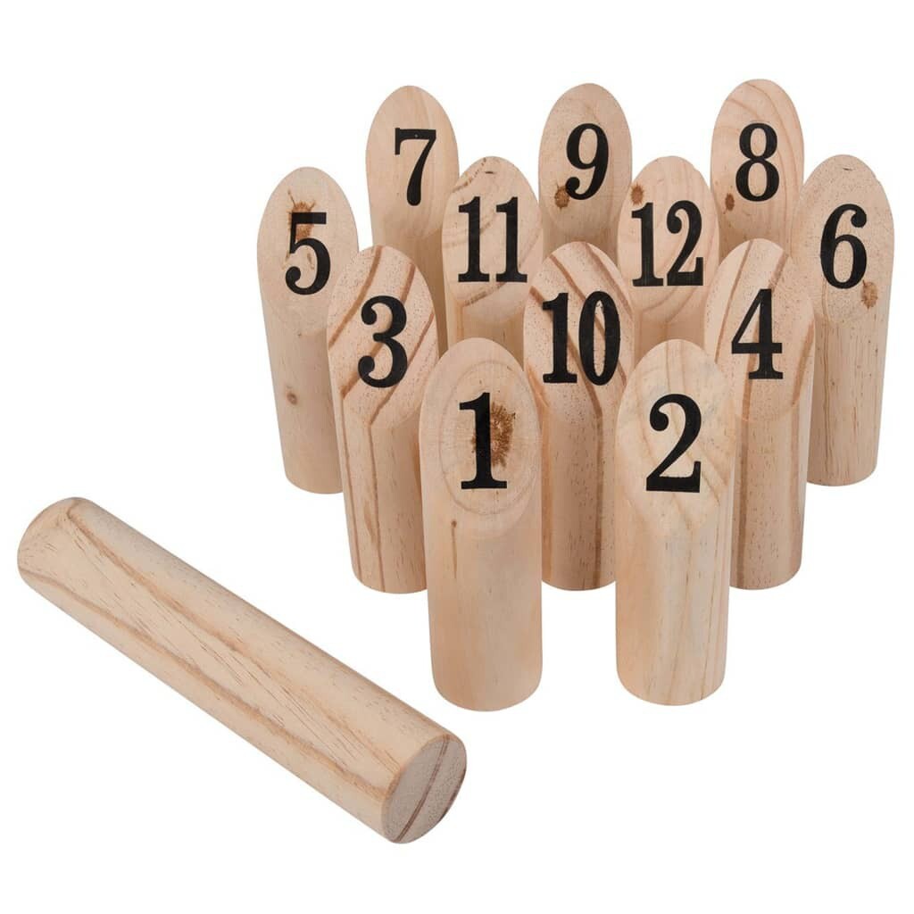 Happy People Juego Mölkky Para Exterior Accesorio Gimnástico Patio Jardín