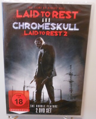 Horror 2x DVD FSK 18 Laid To Rest 1 & 2 ChromeSkull 2 Slasher-Filme Blutig #X515