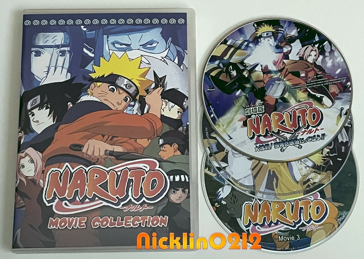 Naruto Movie Film DVD Collection 3 Anime English USA New Sealed