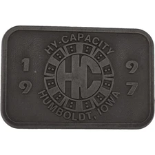 Hy-Capacity Humboldt Iowa Agricultural Equipment Farm Nos Vintage Belt Buckle