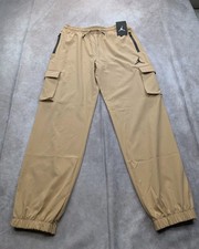 New Nike Jordan Cargo Pants Girls XL 13-14yrs Youth Tan Lightweight