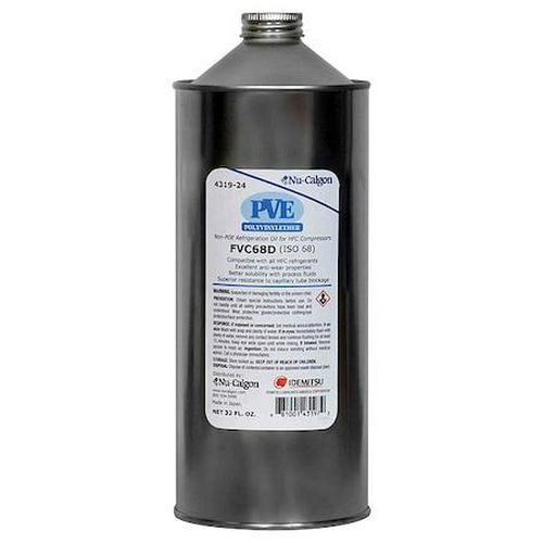 オイル Synthetic Oil 32 oz PVE Lubricant ISO 68 For R134A R410A R404A