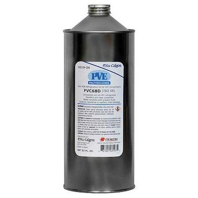 Synthetic Oil 32 oz PVE Lubricant ISO 68 For R134A R410A R404A