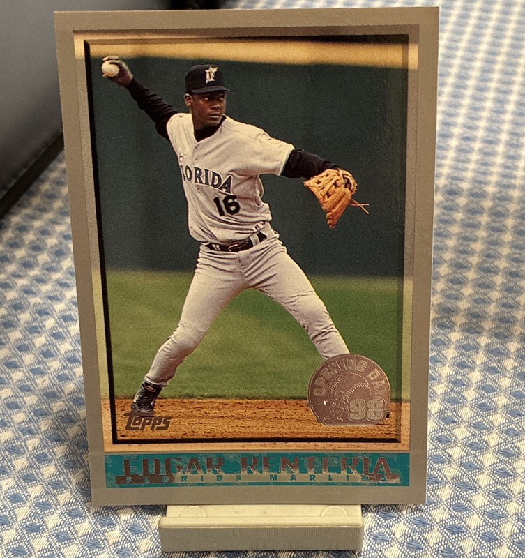 Topps 1998 Opening Day Edgar Renteria Florida Marlins #46 MLB Rookie Card