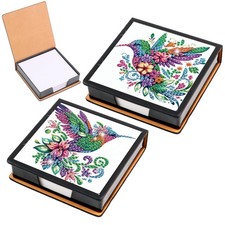 2 pcs Bird Diamond Painting Kit Note ,Memo Storage Diamond Art,Sticky Note Ho...
