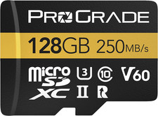 Microsd Card V60 128GB - Tested like a Full-Size SD Card for Use in Dslrs, Mir