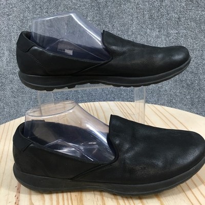 Skechers Shoes Womens 11 Go Walk Lite Queenly Loafers Black Casual Slip On  15414