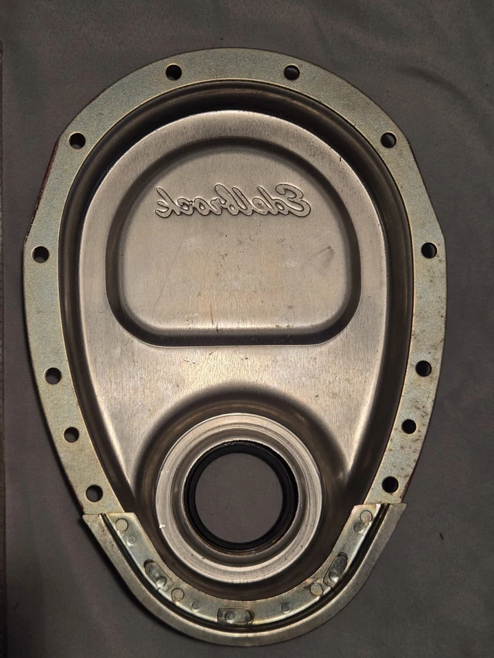 Cubierta de distribución del motor-VIN: H Edelbrock 4242 Foto 2 de 3