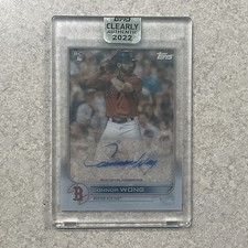 2022 Topps Clearly Authentic Encased Rookie Auto RC Connor Wong #CAA-CW Red Sox