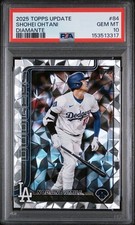 2025 Topps Update Nod And Smile Shohei Ohtani #US84 Diamante Foil PSA 10