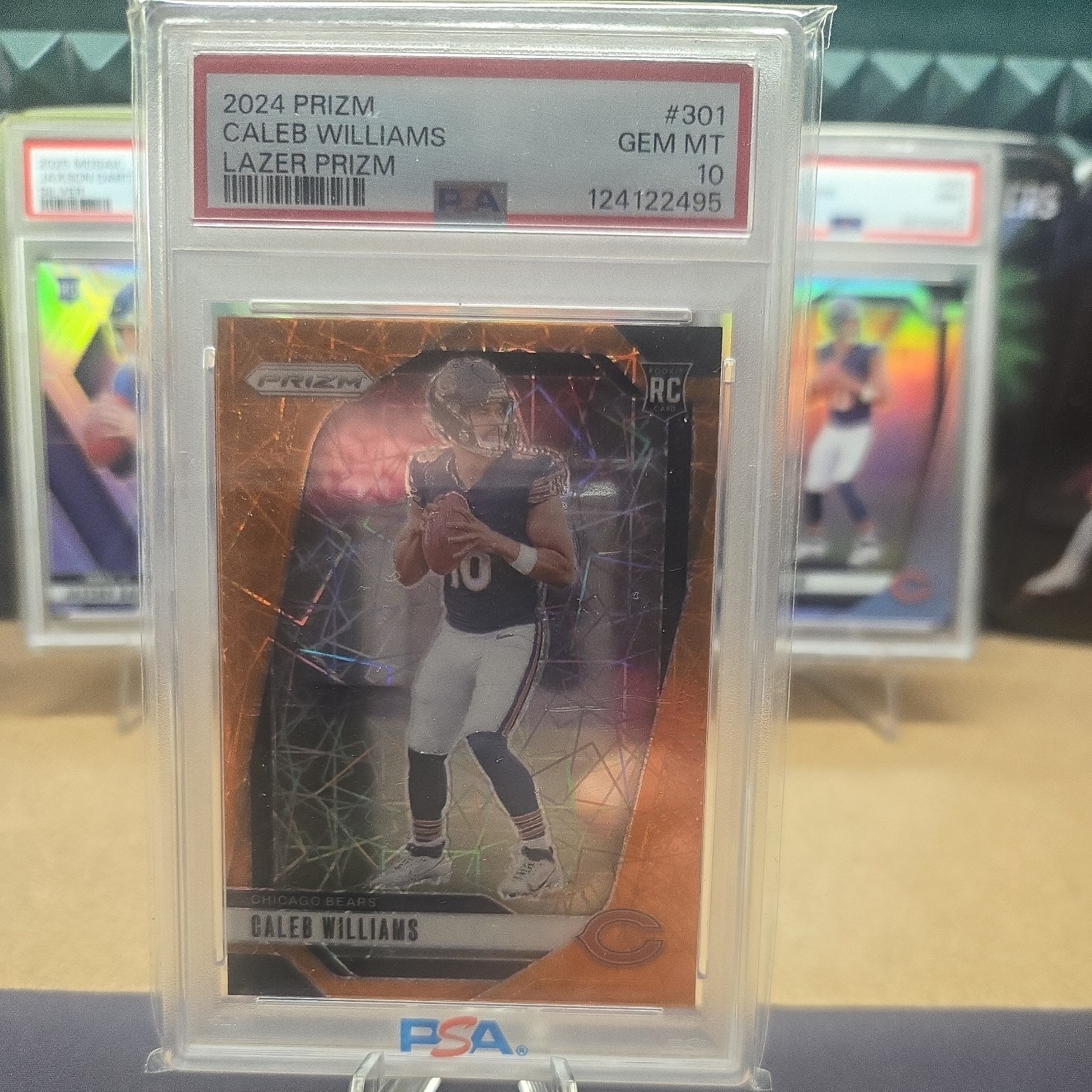 Caleb Williams Panini Prizm #301 Lazer