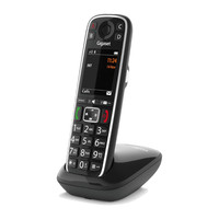 Gigaset Life Cordless Premium DECT Phone Home Telephone Senior - Black - E794