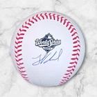 Louis Varland Signed Autographed 2025 World Series Baseball Blue Jays PSA/DNA