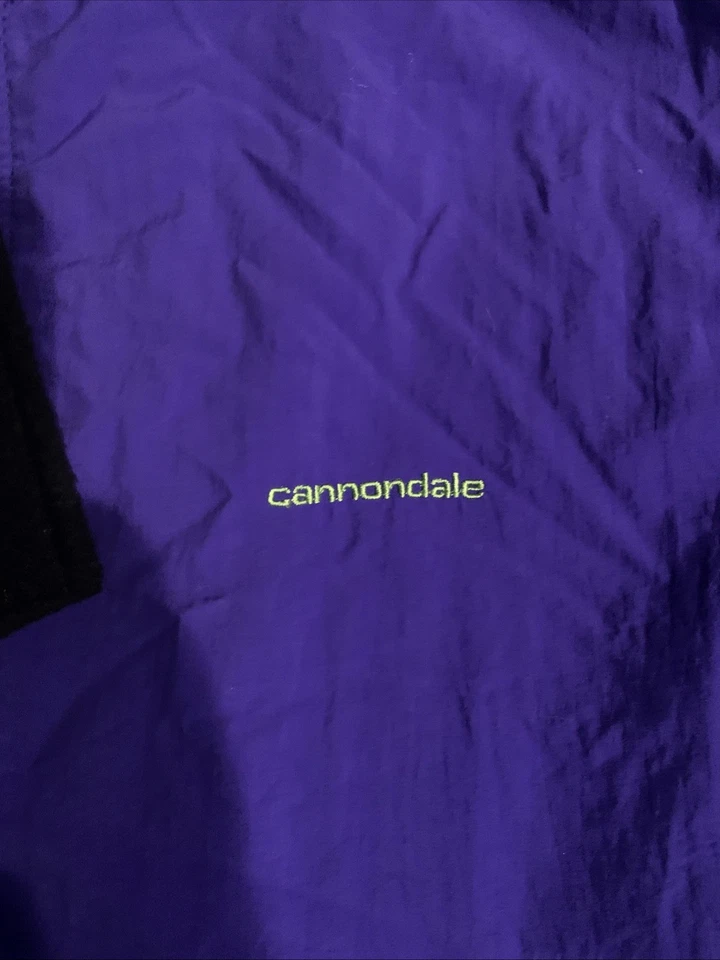 Chaqueta Cannondale Vintage Grande Colorblock Años 90 Ciclismo Ropa Activa Clima Frío Foto 4 de 4