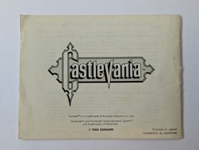 Castlevania NES komplett selten guter Zustand