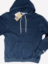 Russell Athletic Men's Navy Blue Hoodie  Pullover Sweatshirt Small New ⭐️