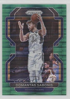 2021-22 Panini Prizm Green Pulsar Prizm 10/25 Domantas Sabonis #183 07i7