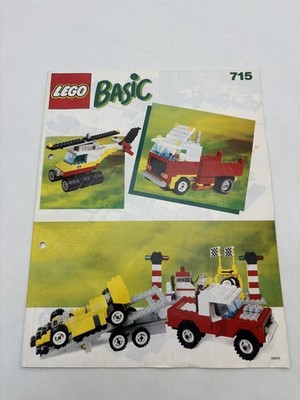LEGO   Bauanleitung System Legoland 715 basic Instruction gelocht H122