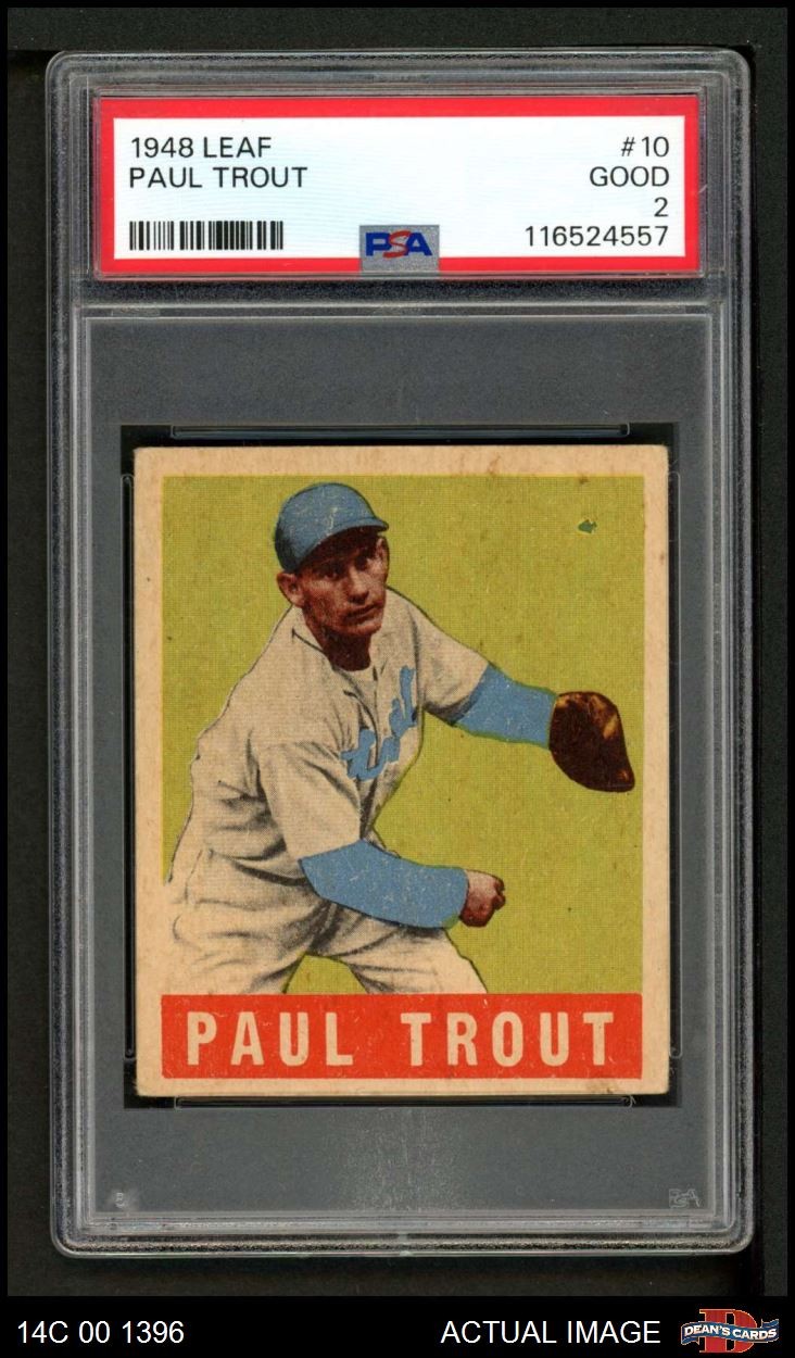 1948 Leaf #10 Dizzy Trout Tigers PSA 2 - GOOD