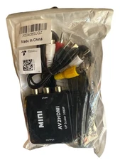 Cooligg RCA to HDMI Female Converter Composite CBS Video Adapter - AV2HDMI