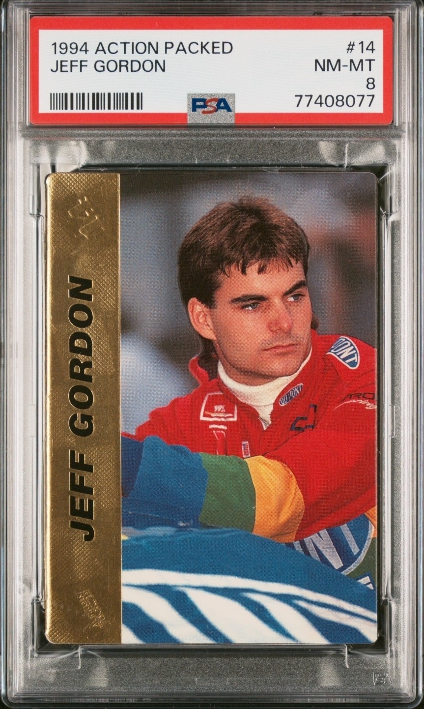 🏁 Jeff GORDON 1994 Action Packed #14 POP 4 🔥 PSA 8 Near Mint - Mint