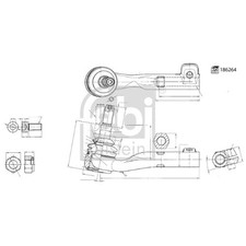 ? FEBI TIE ROD END LEFT FRONT FE186264 NEU DE STOCK