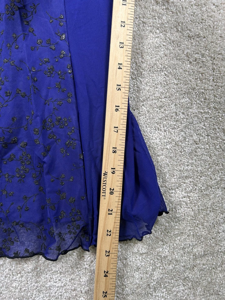 Gilligan & O'Malley Babydoll Lencería Mujer Pequeña Transparente Floral Encaje Íntimo Foto 3 de 4