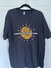 Violent Life Violent Death Band T-Shirt Size L Metalcore Metal Hardcore Rock