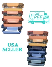 Ello Duraglass 10 Piece or 8 Piece Glass Meal Prep Containers