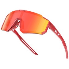 Youth Sports Baseball Sunglasses Lightweight Kids Polarized Sunglasses C01-red