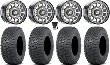 Sedona Sano Beadlock 14" Wheels Cast 28" Terra Hook Tires Can-Am Defender