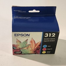 Epson 312 3 Pak Ink Cartridges C M Y Genuine New Sealed Box 12 2022